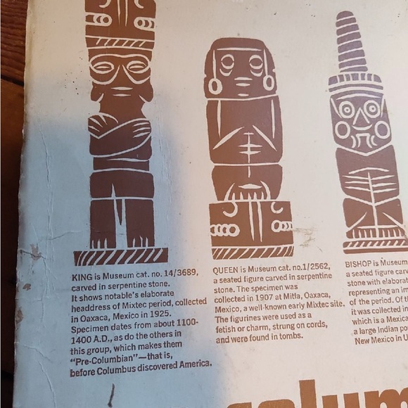 1963 Pre Columbian Indiana Chess Set-carved stone - Picture 2 of 9